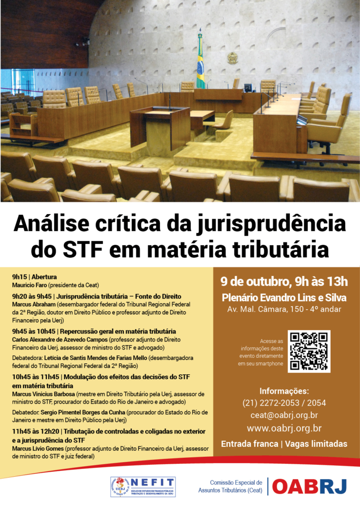 cartaz_Ceat_Análise Crítica da Jurisprudência do STF em matéria tributária