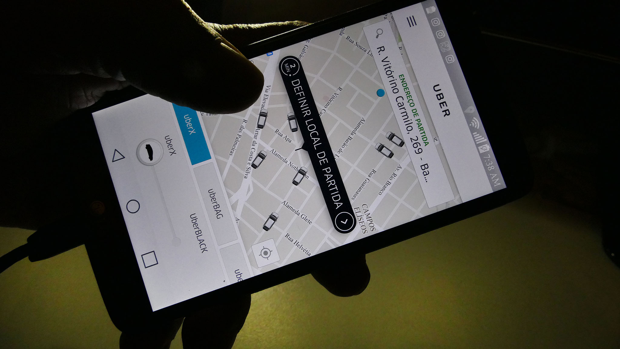 Uber; aplicativo