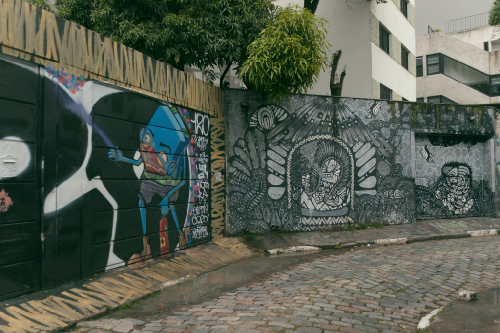 Grafite no Beco do Batman, na Vila Madalena