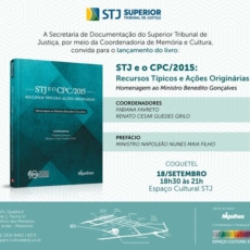 Livro homenageia 10 anos do ministro Benedito Gonçalves no STJ