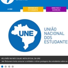 TSE determina que UNE exclua link para página “Bolsonaro Não”