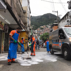O trabalho na limpeza urbana na pandemia