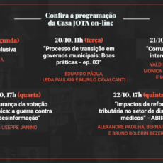 Casa JOTA: confira a programação da semana
