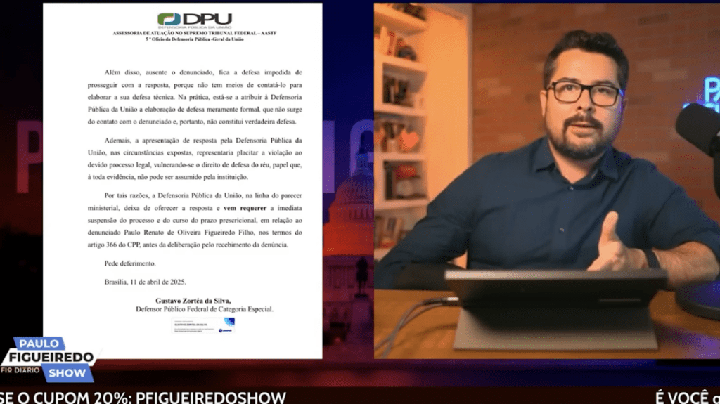 Após vídeo, Moraes considera que Paulo Figueiredo está notificado na ação da trama golpista