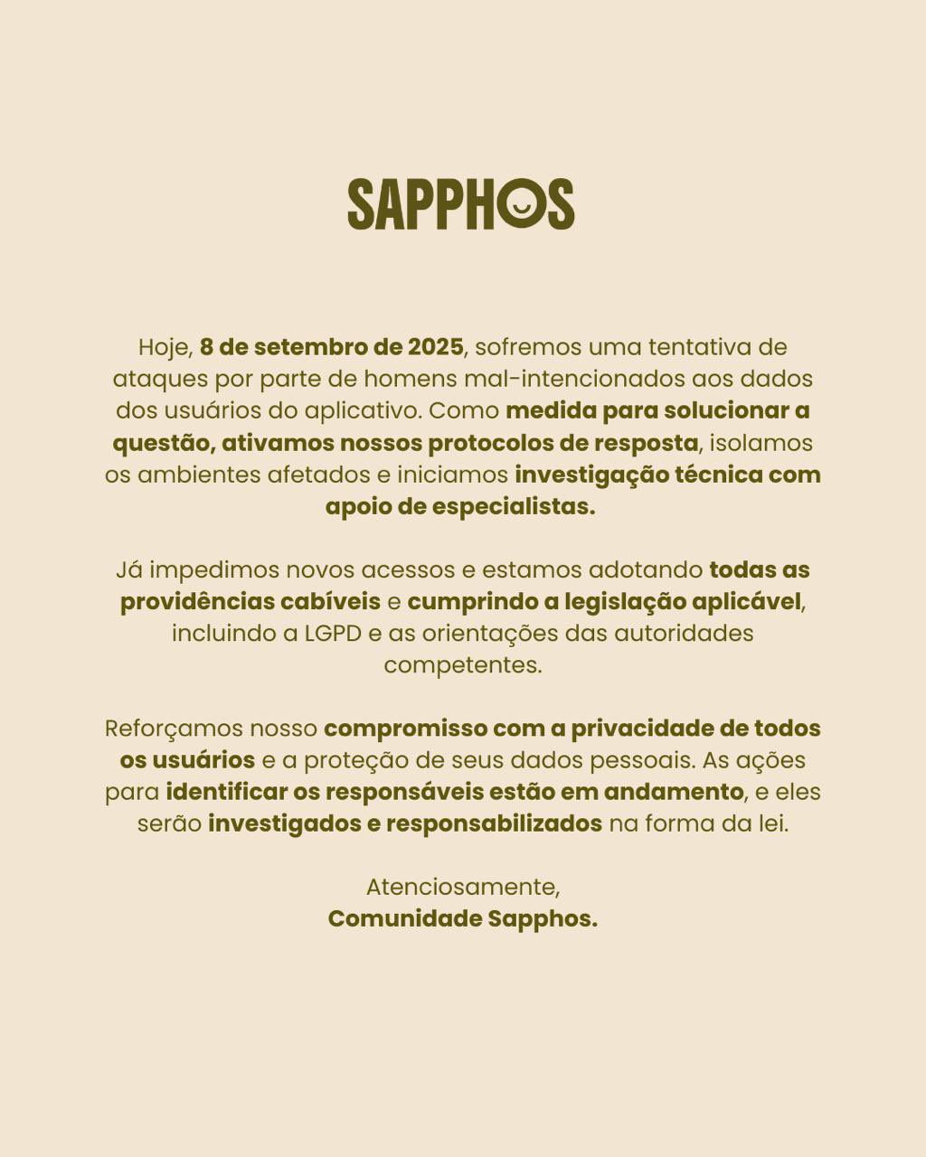 app lésbico invasão hacker