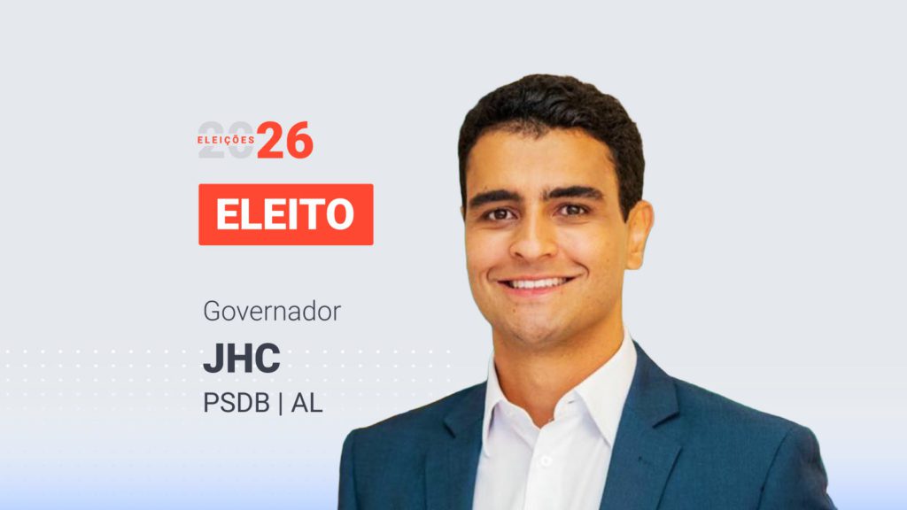 jhc governador alagoas primeiro turno eleições 2026